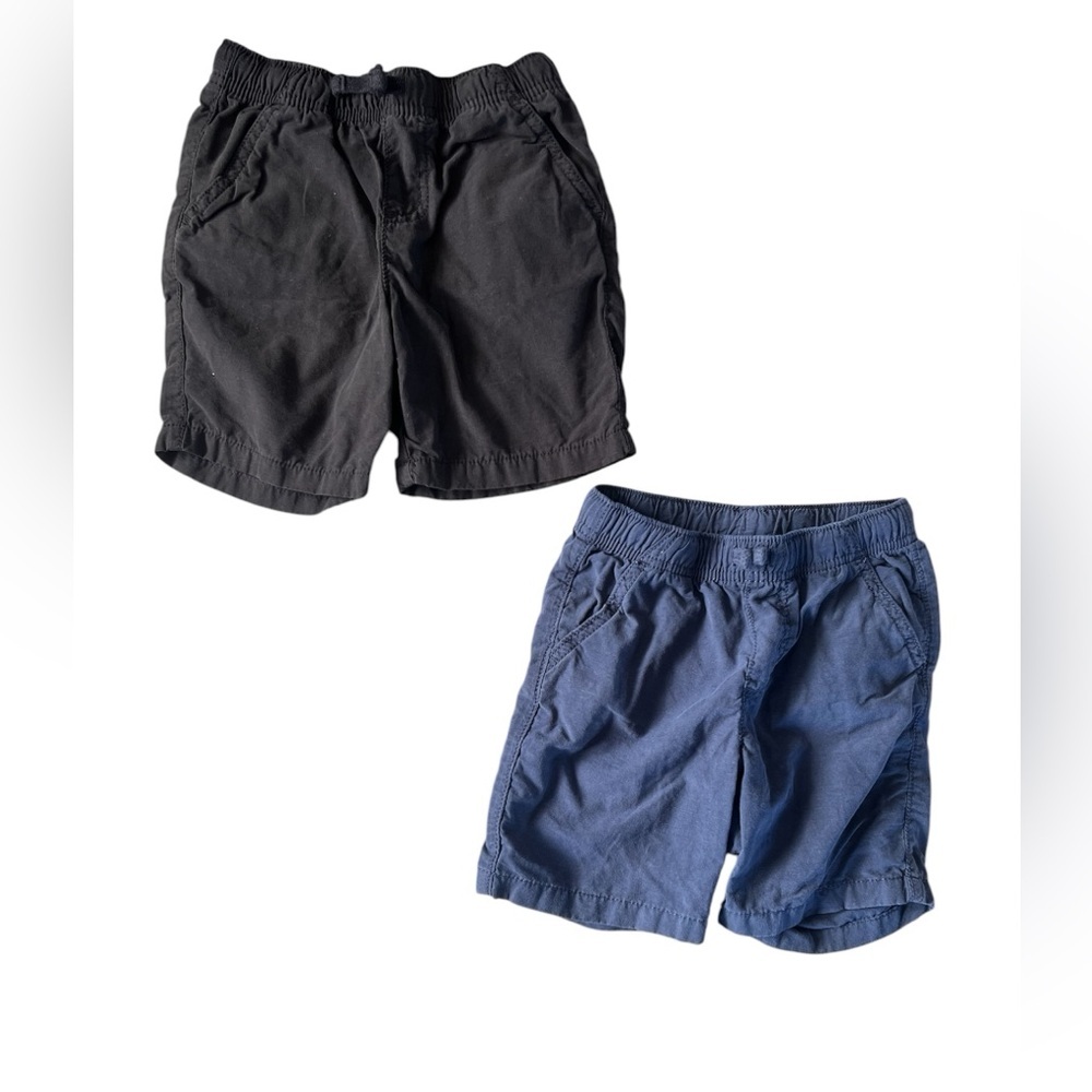 Jumping Beans Blue and Black Drawstring Shorts Bundle | 4T